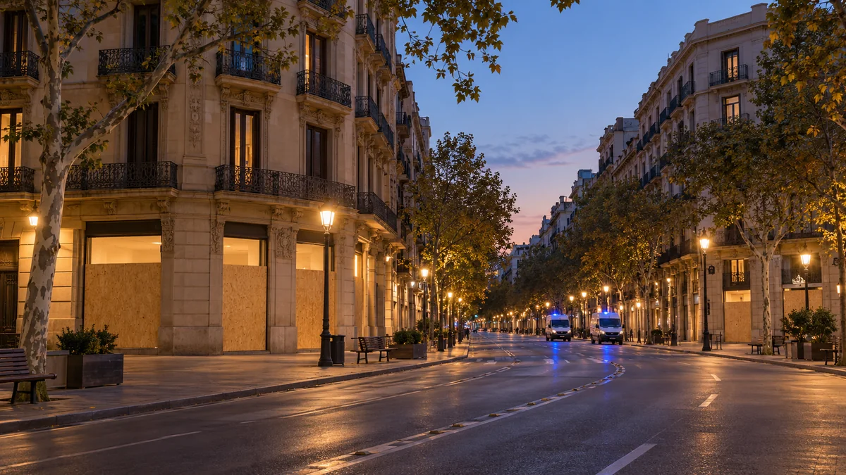 バルセロナ、31日に再び「Blocus」の呼びかけ──州警察が最大規模の警備態勢、カタルーニャ広場やグラシア通りで夕方から