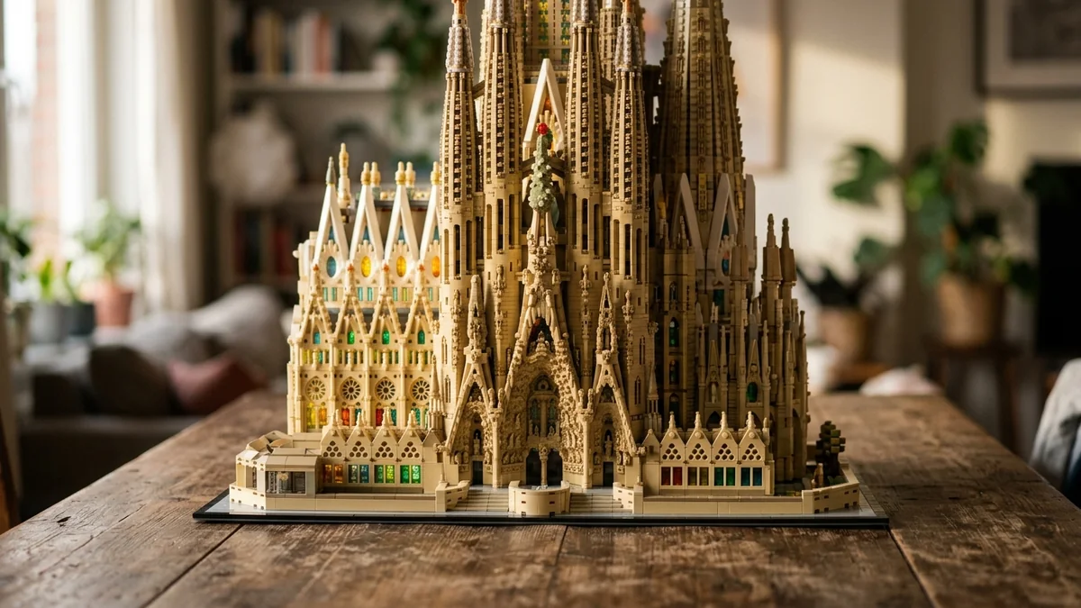 レゴ史上最大のサグラダ・ファミリア、11月1日発売──1万2,060ピース、日本では12万9,980円。建設の順に組み上げ、工事中の「栄光のファサード」まで形に